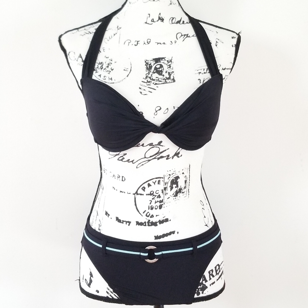 Nautica Separates Black Haltert top/full Bottom